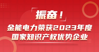 振奮！金能電力榮獲2023年度國家知識產(chǎn)權優(yōu)勢企業(yè)
